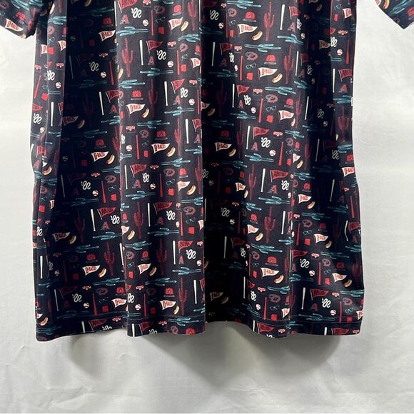 SGA Arizona Diamondbacks Fathers Day Black and Red Team Patterned Polo 0723 - Picture 3 of 10